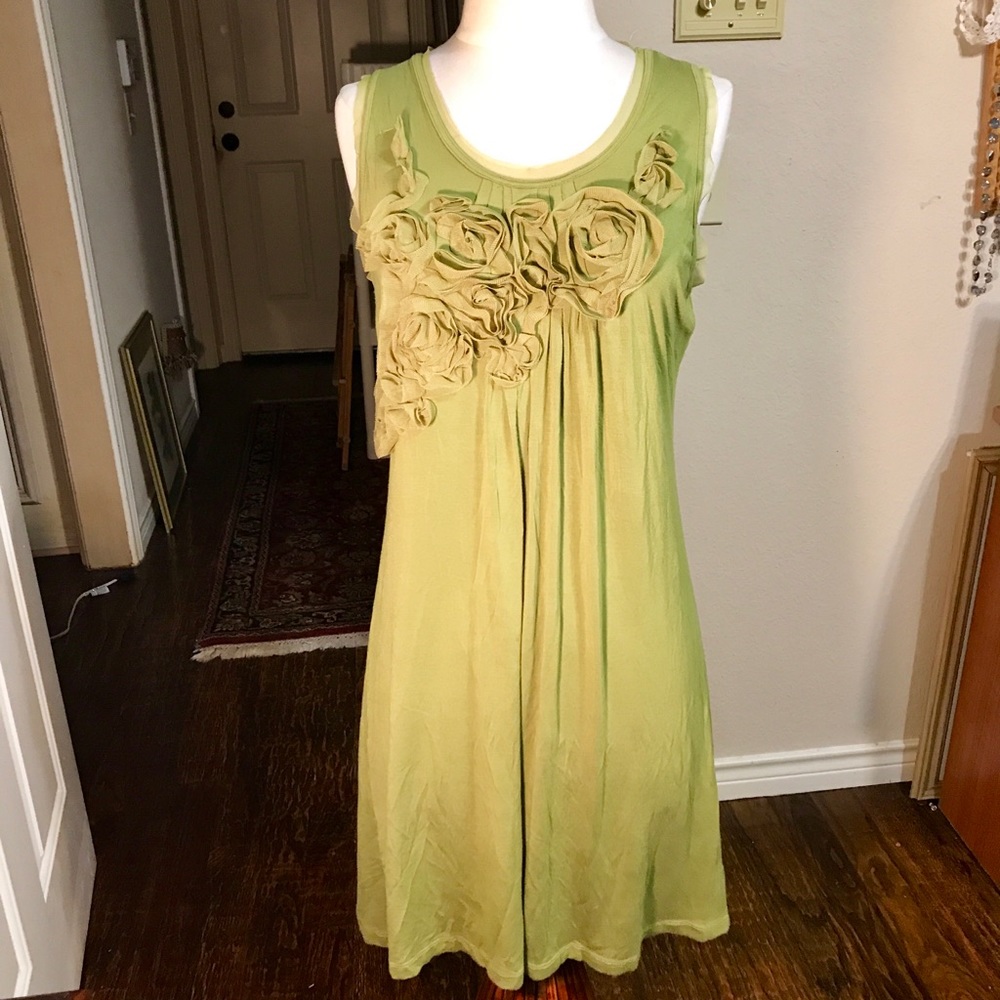 Olive Green midi Dress
